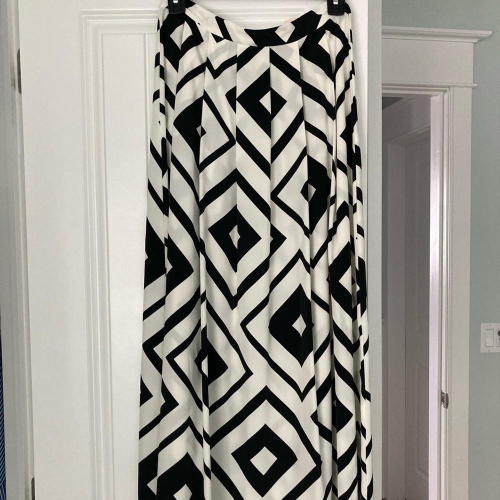 Painted threads maxi skirt